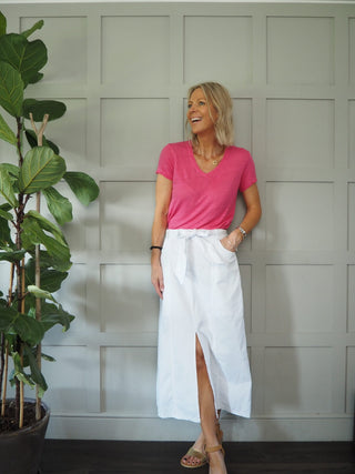 Maggi Cotton Skirt - Black, Khaki, White