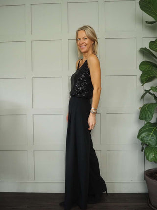 Slinki Sequin Camisole Vest by Luella - Green, Navy Blue