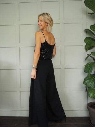 Slinki Sequin Camisole Vest by Luella - Green, Navy Blue