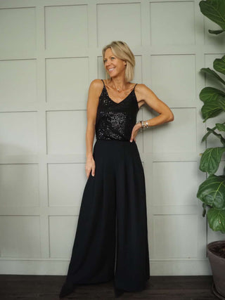 Slinki Sequin Camisole Vest by Luella - Green, Navy Blue