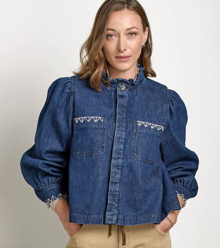 Ziggy Jacket by Seventy Mochi - Americana (Dark Blue Denim)