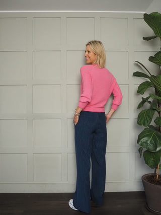 Arna Wide Leg Trousers - Black, Biscuit, Cornflower Blue, Navy Blue, Off White