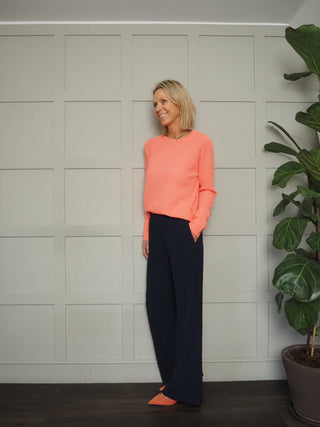 Arna Wide Leg Trousers - Black, Biscuit, Cornflower Blue, Navy Blue, Off White