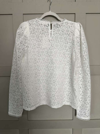 Flipz Lacy Blouse - Black, Ecru