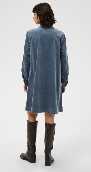 Corintha Corduroy Dress by Part Two - Silver Blue (Flint Stone)