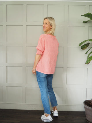Midhurst Linen Mix T Shirt - 7 Colours