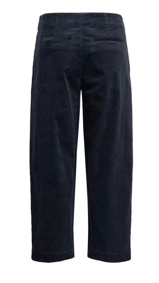 Netta Cord Trousers by Part Two - Navy Blue, Silver Blue (Flint Stone)