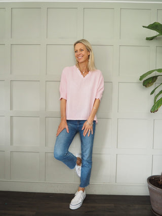 Midhurst Linen Mix T Shirt - 7 Colours