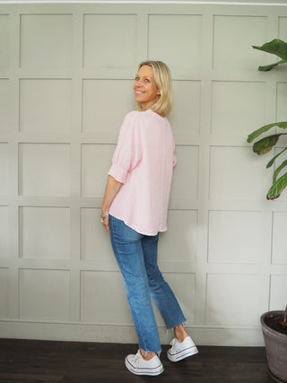 Midhurst Linen Mix T Shirt - 7 Colours