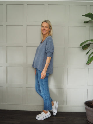 Midhurst Linen Mix T Shirt - 7 Colours