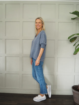 Midhurst Linen Mix T Shirt - 7 Colours