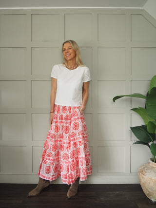 Mataro Cotton T Shirt by Luella - White