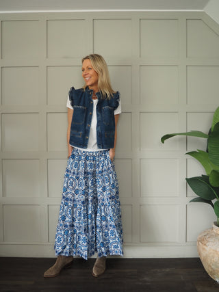 Venezia Skirt by Luella - Blue, Red