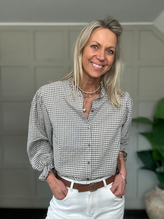 Olivia Gingham Blouse - 9 Colours