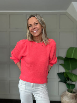 Padam Super Soft, Puff Shoulder Round Neck Jumper, Best Seller - 14 Colours