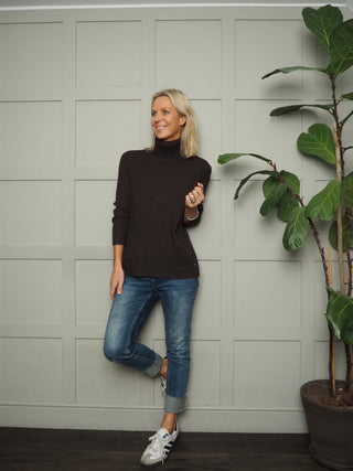 Maley Super Soft Polo Neck with Ribbing and Pockets - 6 Colours