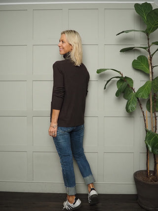Maley Super Soft Polo Neck with Ribbing and Pockets - 6 Colours