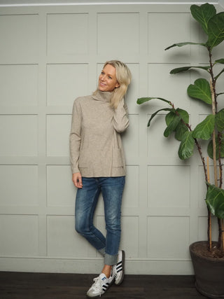 Maley Super Soft Polo Neck with Ribbing and Pockets - 6 Colours