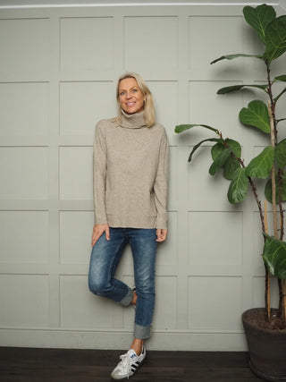 Maley Super Soft Polo Neck with Ribbing and Pockets - 6 Colours