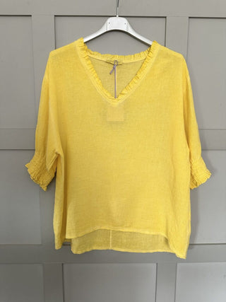 Midhurst Linen Mix T Shirt - 7 Colours