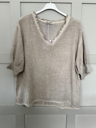 Midhurst Linen Mix T Shirt - 7 Colours