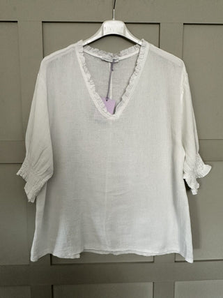 Midhurst Linen Mix T Shirt - 7 Colours