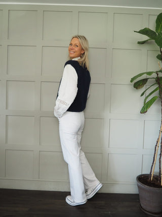 Icklesham Super Soft Sleeveless Cardigan - Baby Pink, Bright Green, Cornflower Blue, Hot Coral, Hot Pink, Navy Blue, Sky Blue