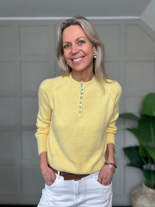 Joey Button Front Jumper - 13 Colours