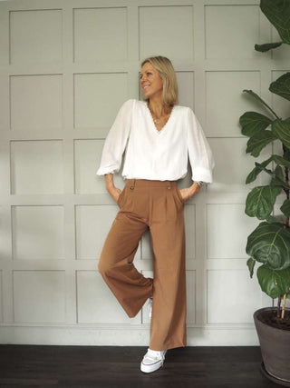 Love Pleated Trousers - Black, Camel, Navy Blue