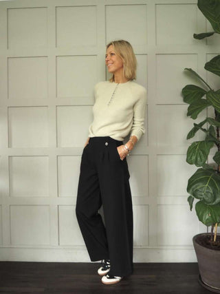 Love Pleated Trousers - Black, Camel, Navy Blue