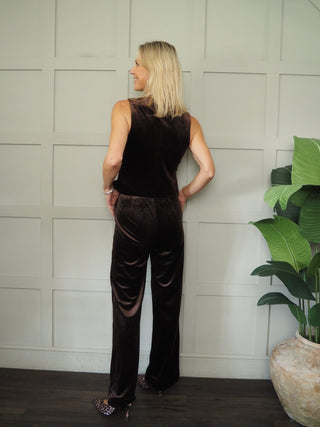 Destiny Classic Velvet Waistcoat with V Neck, Velvet Button Fastening &amp; Discreet Slit Pockets, Best Seller - 6 Colours