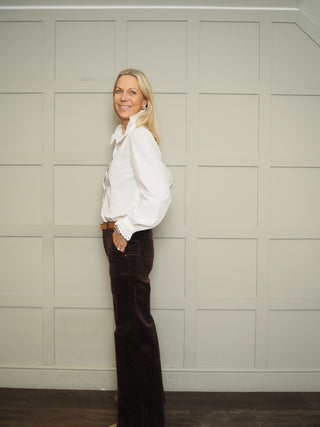 Grai Corduroy Trousers - Chocolate, Midnight
