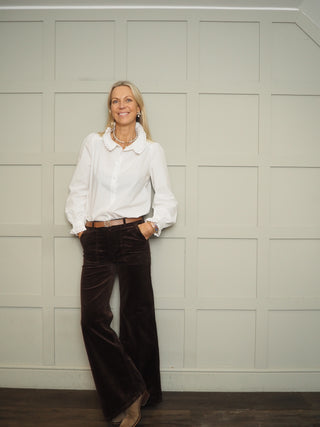 Grai Corduroy Trousers - Chocolate, Midnight