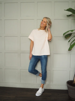 Margarita T Shirt - Orange/Off White