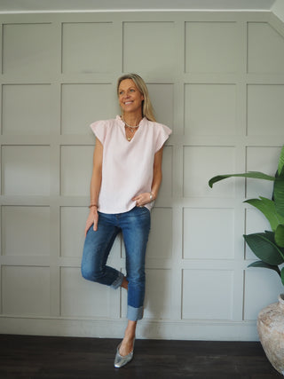 Bosham Cotton Cheesecloth Short Sleeve Blouse - 7 Colours