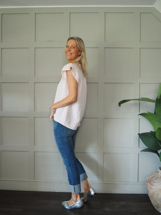 Bosham Cotton Cheesecloth Short Sleeve Blouse - 7 Colours