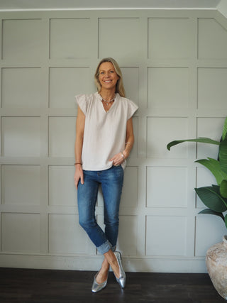 Bosham Cotton Cheesecloth Short Sleeve Blouse - 7 Colours