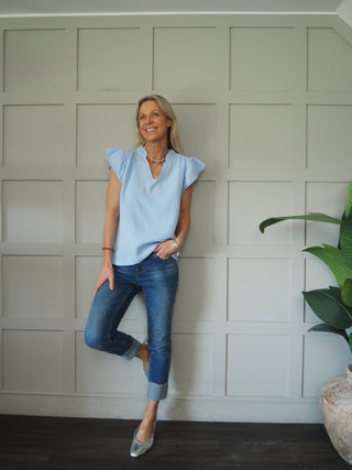 Bosham Cotton Cheesecloth Short Sleeve Blouse - 7 Colours