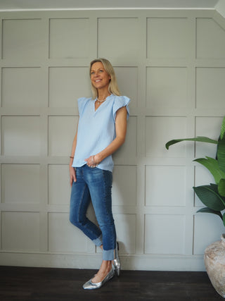 Bosham Cotton Cheesecloth Short Sleeve Blouse - 7 Colours