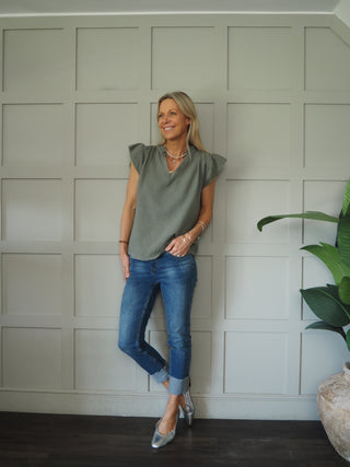 Bosham Cotton Cheesecloth Short Sleeve Blouse - 7 Colours