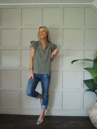 Bosham Cotton Cheesecloth Short Sleeve Blouse - 7 Colours