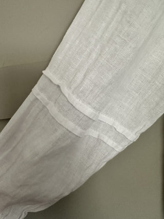 Sash Linen Shirt - White
