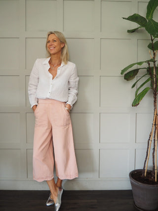 Sash Linen Shirt - White