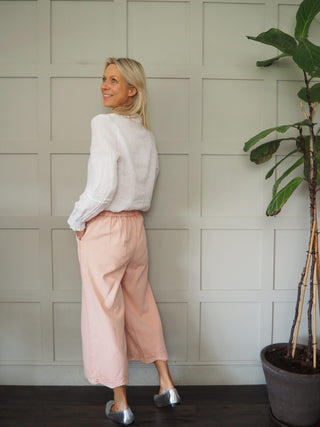 Sash Linen Shirt - White