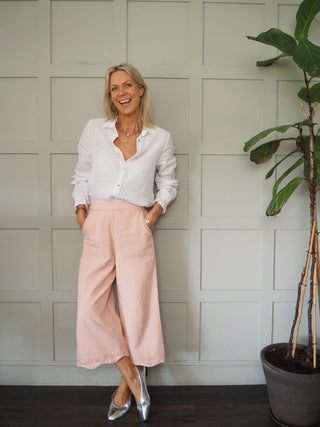 Sash Linen Shirt - White