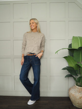 Bymedi Deco Jumper by BYoung - Stone