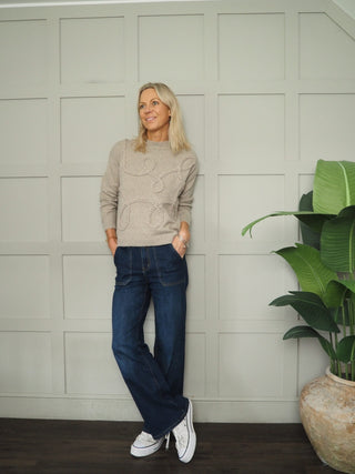 Bymedi Deco Jumper by BYoung - Stone