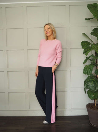 Yoruba Wide Leg Trousers with Side Stripe and Elasticated Waist - 5 Colours