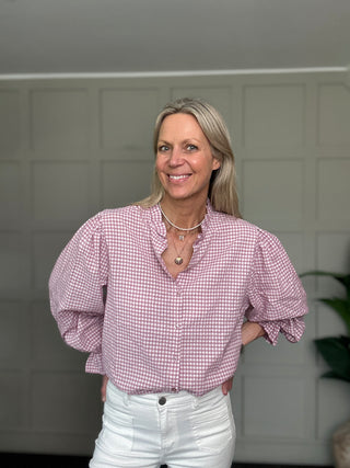 Olivia Gingham Blouse - 9 Colours