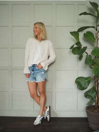 Bocks Stonewashed Denim Shorts - Light Denim Blue